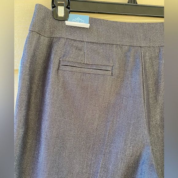 Passports Gray Charcoal Straight Leg Stretch Dress Trousers Pants Size 12 - Picture 10 of 12